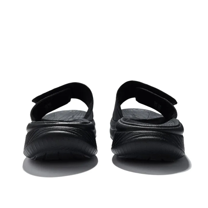 FILA Float Slip Resistant Abrasion Resistant Slide Slippers Unisex Black-3