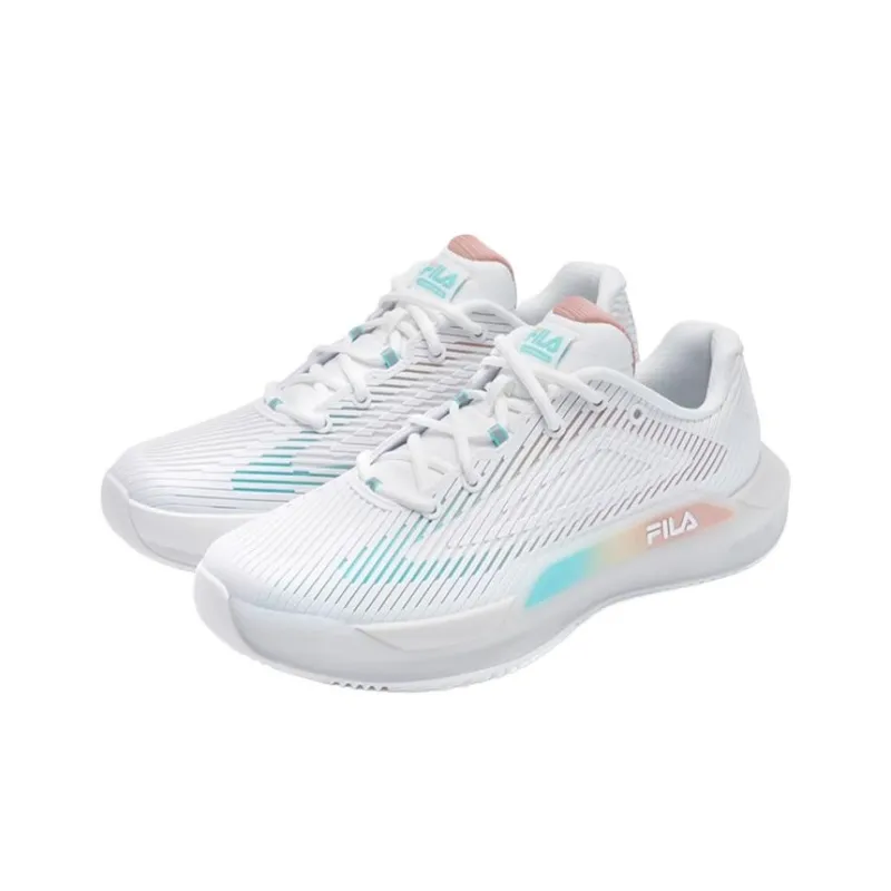 FILA Wear Resistant Low Top Tennis Shoes Women's Standard White-1