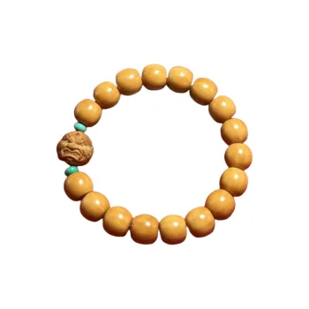 Ji Millennium Monkey Head Walnut Bracelets Unisex