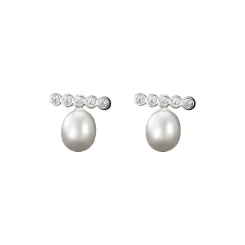 Heart Grass S925 Silver Stud Earrings Women's