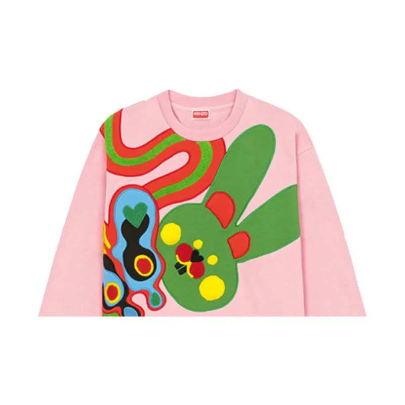 KENZO Motif Embroidered Crewneck Sweatshirt-4
