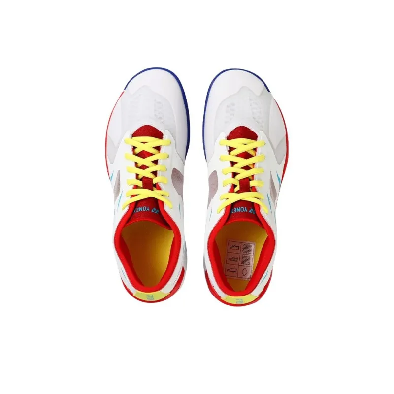 YONEX Power Cushion Support Lightweight Low Top Badminton Shoes Men's White Red-2