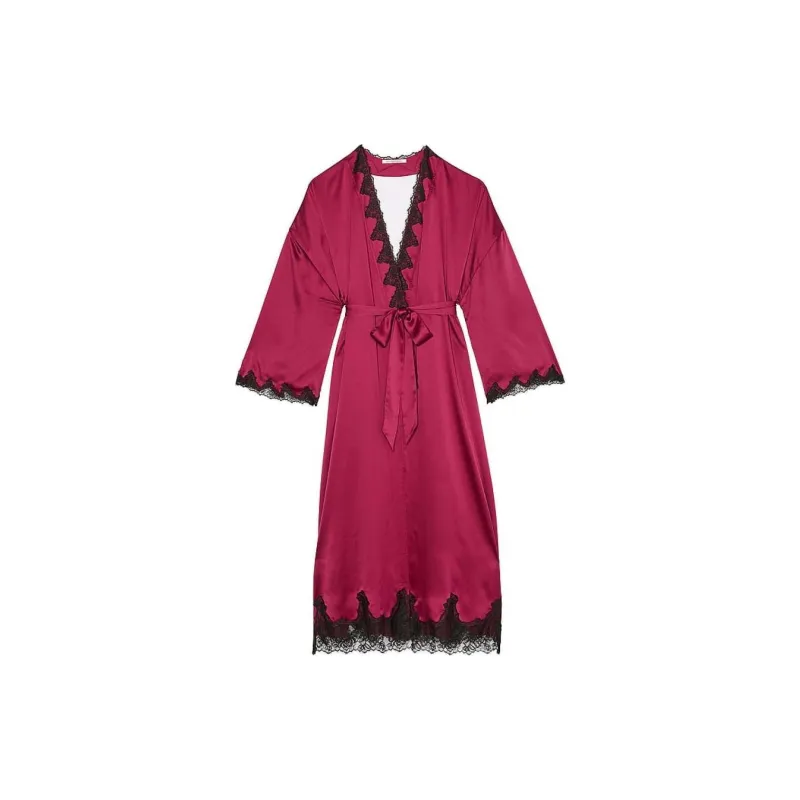 Victoria's Secret Sleep Robe Women's Burgundy-0