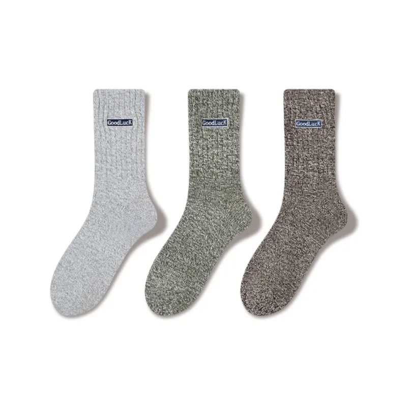 JIAZINI Knee High Socks Men's 3 Pack-0