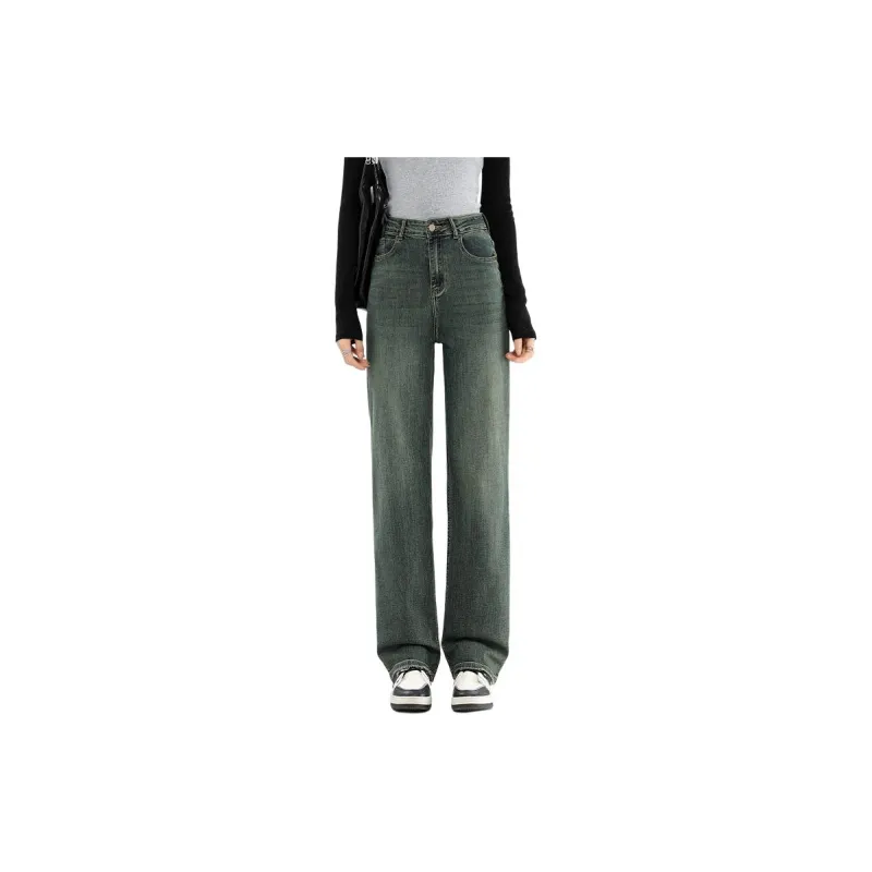 FAWENXIANGZI Jeans Women's Blue-2