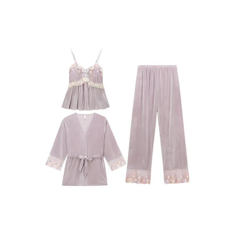 Shanghai Story Pajama Set Women's 3 Piece Set-14