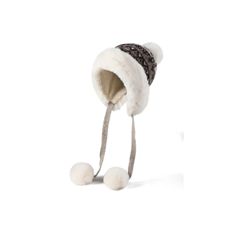 Shizhu Thickened Hoods & Plush Hats Women's-2