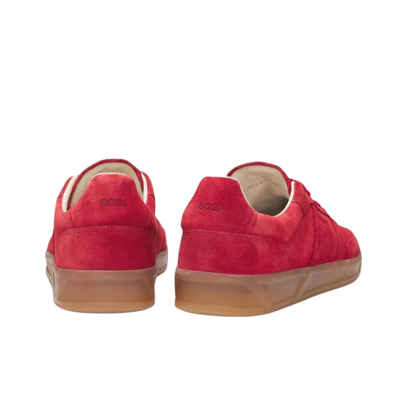 HUGO BOSS Low-Top Skateboard Shoes Women's Red-3