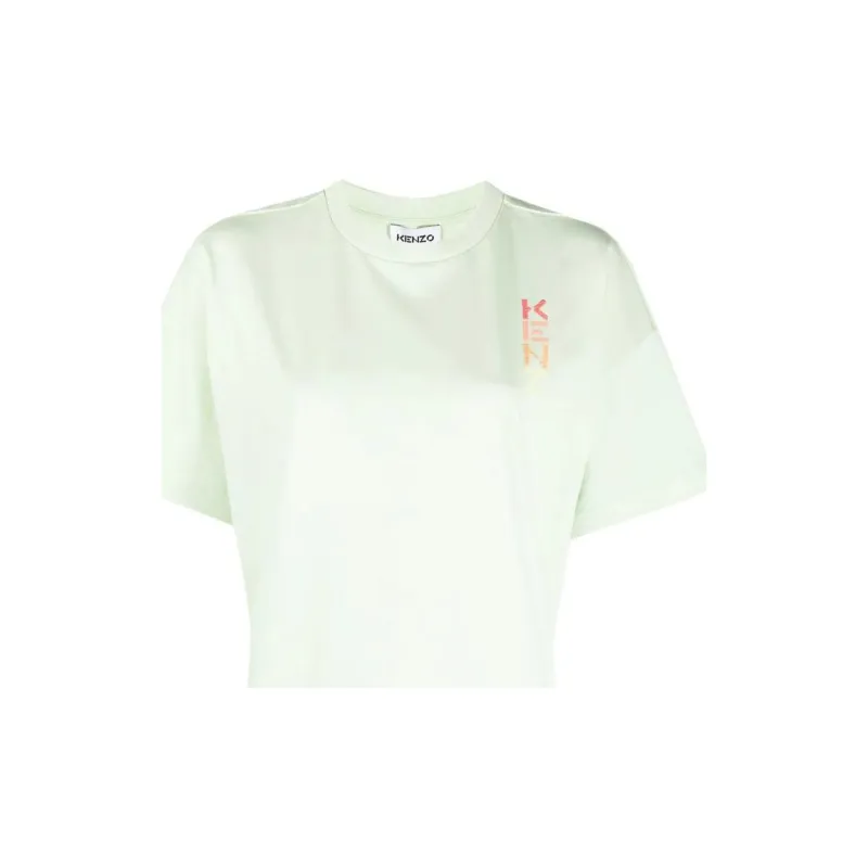KENZO Short Sleeved Dresses Women's Green-4
