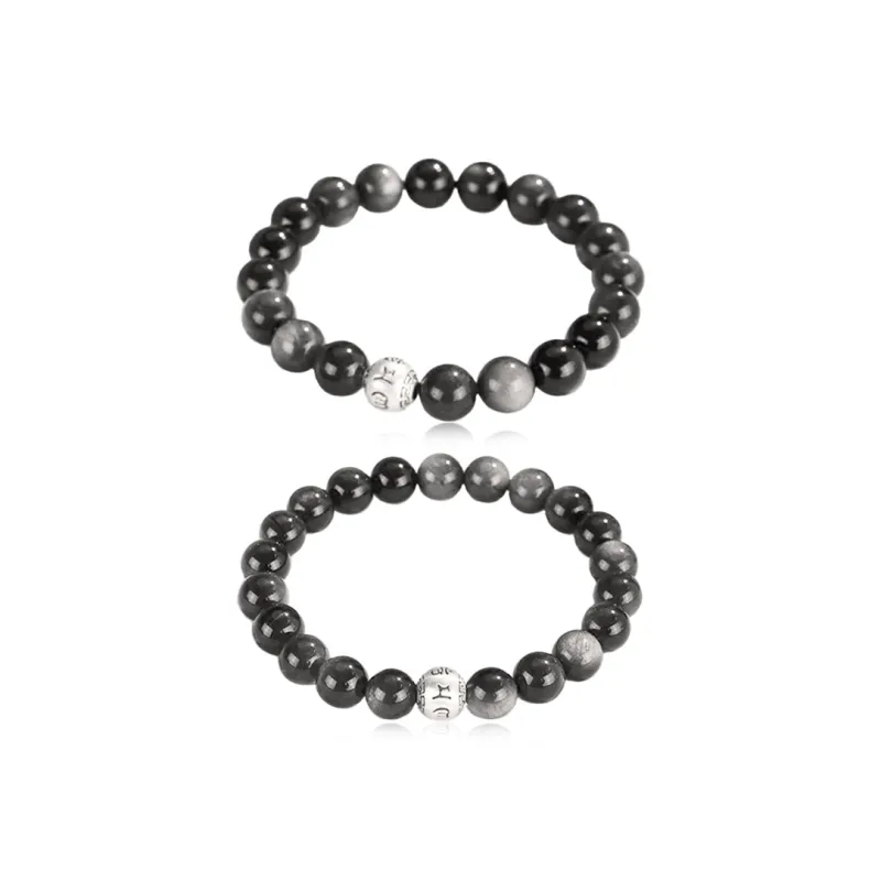 D.K.X Obsidian Bracelets Unisex-0