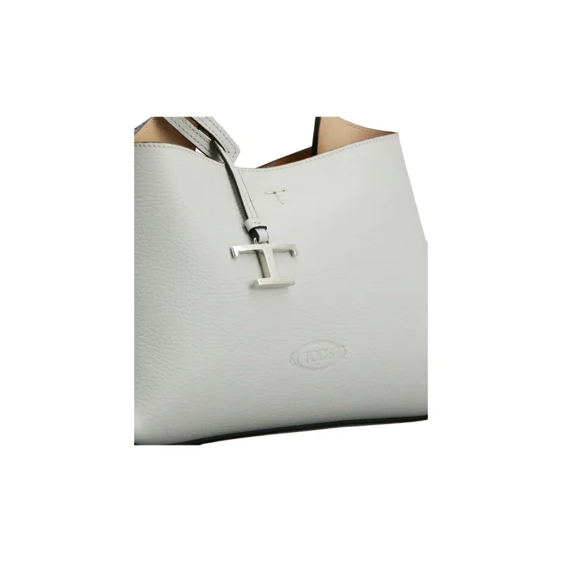 TOD'S Logo Debossed Mini Crossbody Bag-4