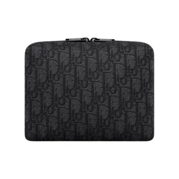 DIOR Cotton Clutch Unisex Black