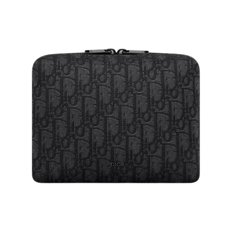 DIOR Cotton Clutch Unisex Black-0