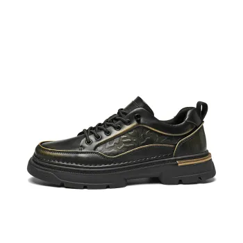HLA Work Boots Men Low Top Black/Brown