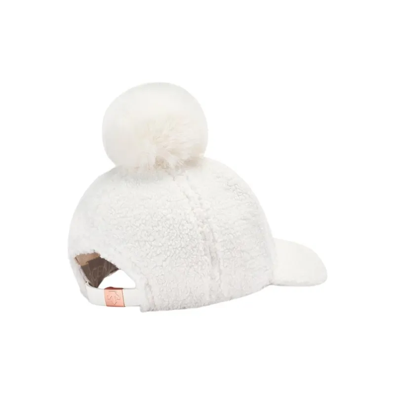 DESCENTE Polar Fleece Baseball Caps Kids' White/Black-1