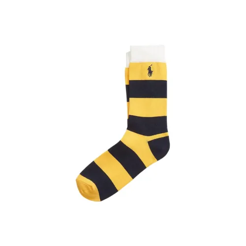 Polo Ralph Lauren Mid-Calf Socks Women's 1 Pack Yellow Blue