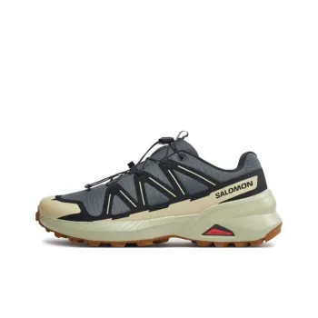 SALOMON Anti Slip Wear Resistant Low Top Casual Running Shoes Men's Gray