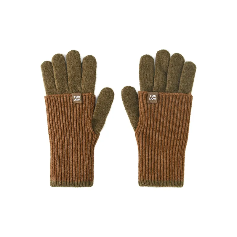 Tonlion Acrylic Knit Gloves Women's-0