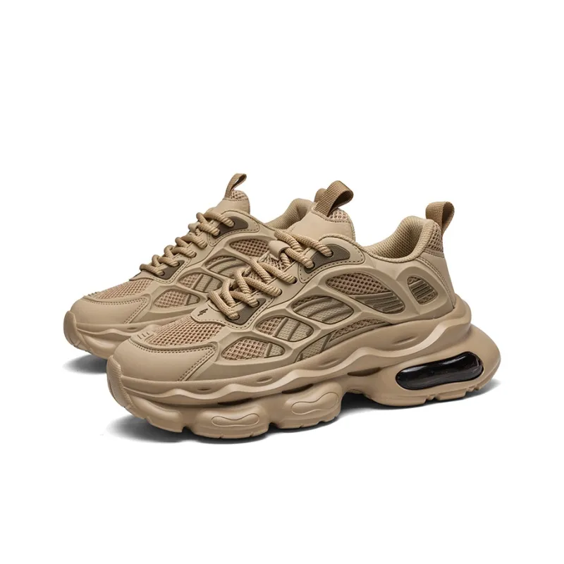 OFFER AITR Anti Slip And Wear Resistant Height Increasing Low Top Chunky Sneakers Men's-14