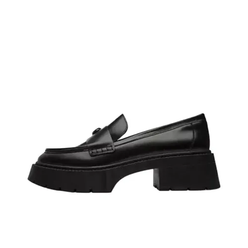 COACH Leah Loafers 5.7cm Women's Black