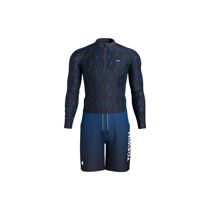 TOSWIM Men's Swimwear Men's Dark Light Letter-1