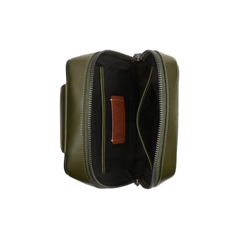 COACH Coated Canvas Crossbody Bag Sling Bag Trumpets Men's Green-1