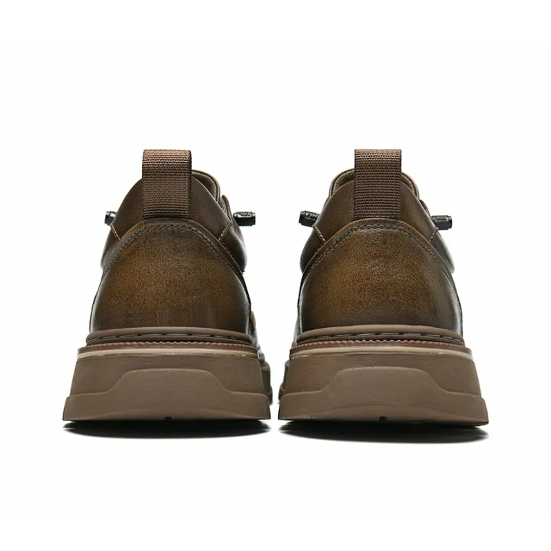 HLA Work Boots Men Low Top Black/Brown-8
