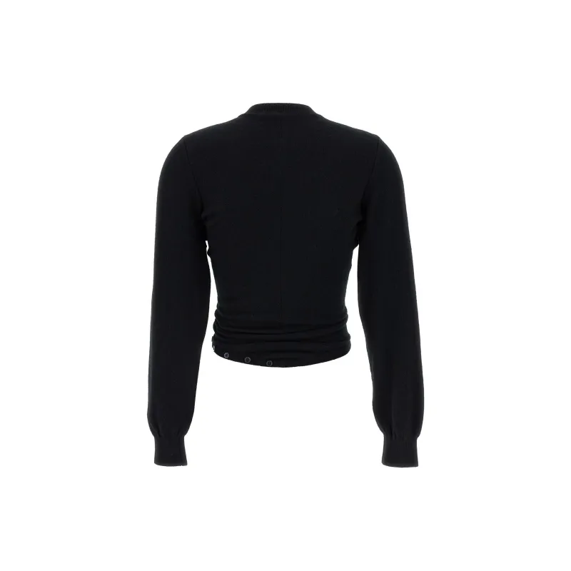Alexander Wang Split Hem Cardigan Black-1