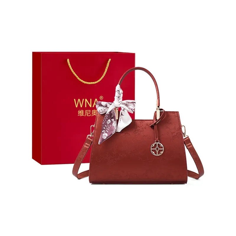Vigno Synthetic Leather Handbag One Shoulder Crossbody Regular Women's Red-0