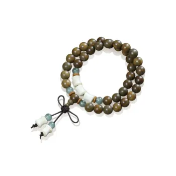 QIANYINGXIANG Green Sandalwood Bracelets Unisex