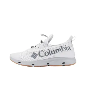 Columbia Durable Breathable Low Top Outdoor Shoes Men's White Gray