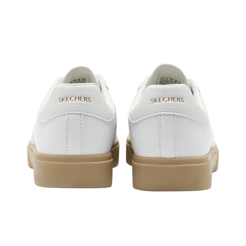 Skechers Anti Slip Wear Resistant Low Top Skateboard Shoes Women's White-3
