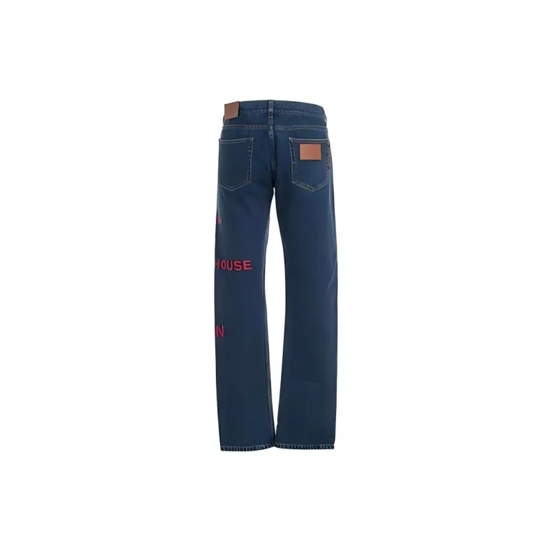 Burberry Casual Pants Men's Blue-1