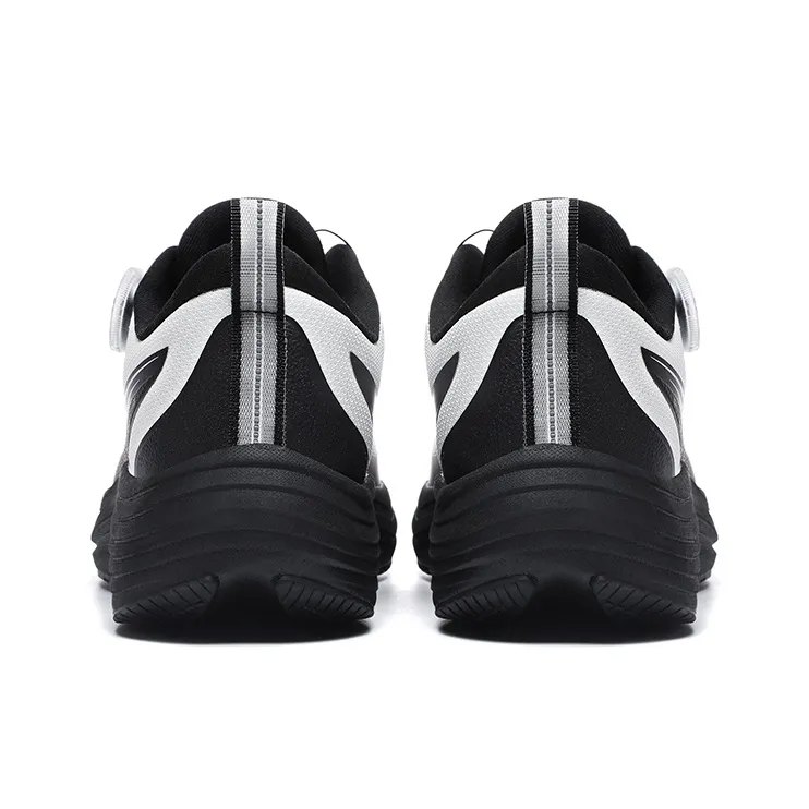 Up Run Low-Top Running Shoes Men's Black White-3