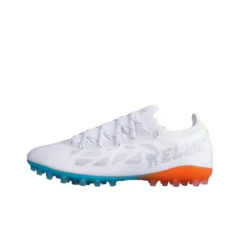 TLSS x KELME MG Rubber Short Studs Artificial Ground Anti Slip Wear Resistant Soccer Shoes Men's White Blue Orange