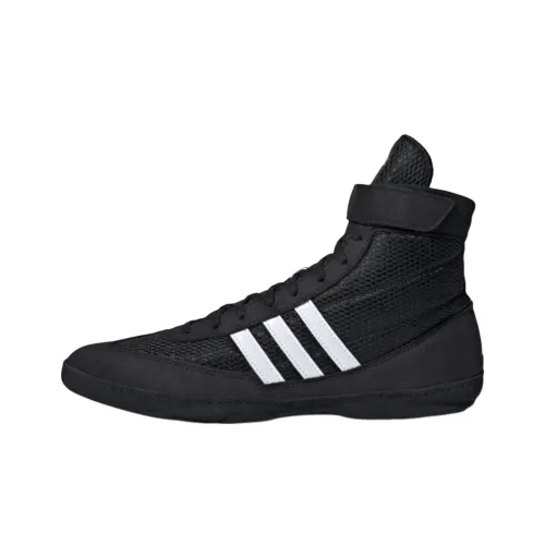Adidas Anti Slip Wear Resistant High Top Training Shoes Men's Black White