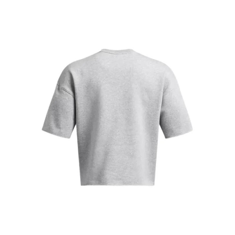 Under Armour Icon FW24 T Shirt Men's Modern Gray Light Heather Flower-1