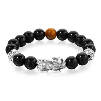 SUNFEEL Obsidian Bracelets Unisex