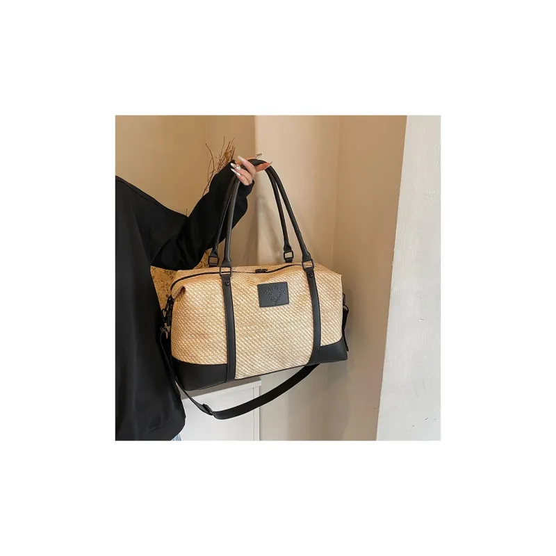Travel PU Travel Bag Unisex Khaki/Pink/Black/Gray-1