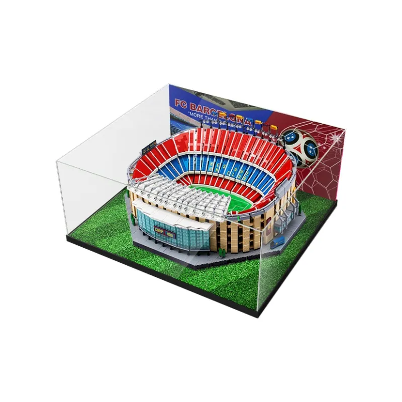 LIGHT YOUR BRICKS Lego 10284 Barcelona Nou Camp Display Case Football Field Compatibility Model Accessories-0