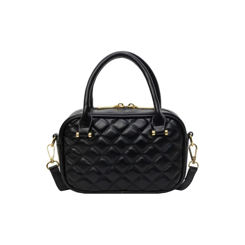 Yalu PU Handbag, Shoulder Bag, Crossbody Bag Regular Women's Ecru/Black/Pink-5