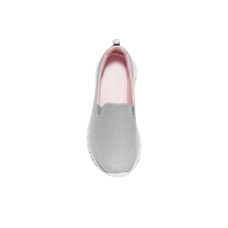Skechers Sports Life Collection Anti Slip Wear Resistant Low Top Casual Shoes Women's Gray Pink-2