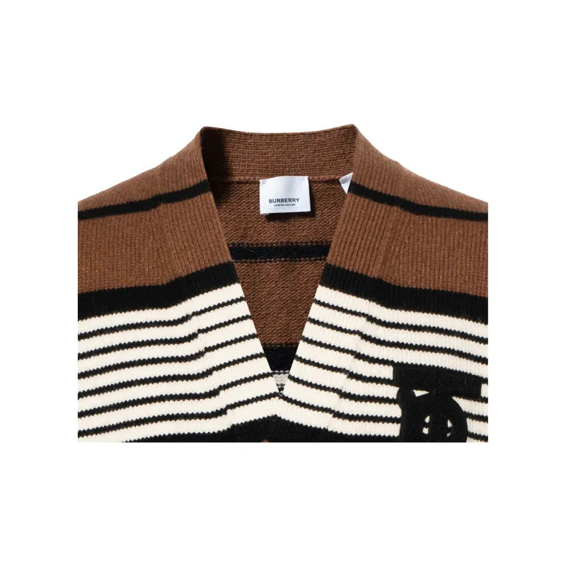 Burberry Long Sleeve Striped Cardigan-8