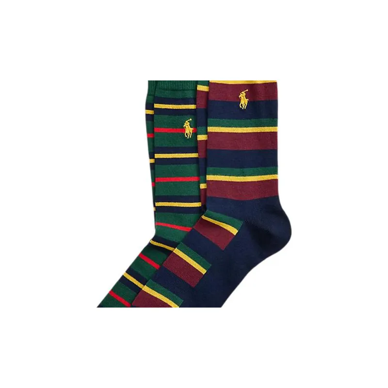 Polo Ralph Lauren Striped Socks Pack Of Two-1