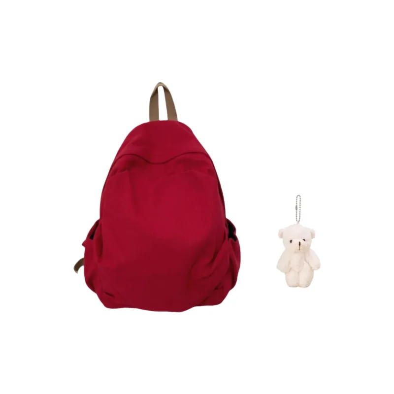 BRABOSTON Canvas Backpack Unisex Green/Black/Red/Purple/Khaki/Ecru-20