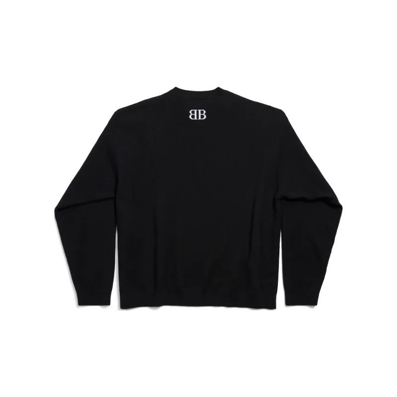 Balenciaga Logo Intarsia Knit Jumper-1