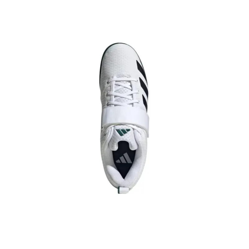 Adidas Powerlift 5 Cloud White Core Black Collegiate Green-3