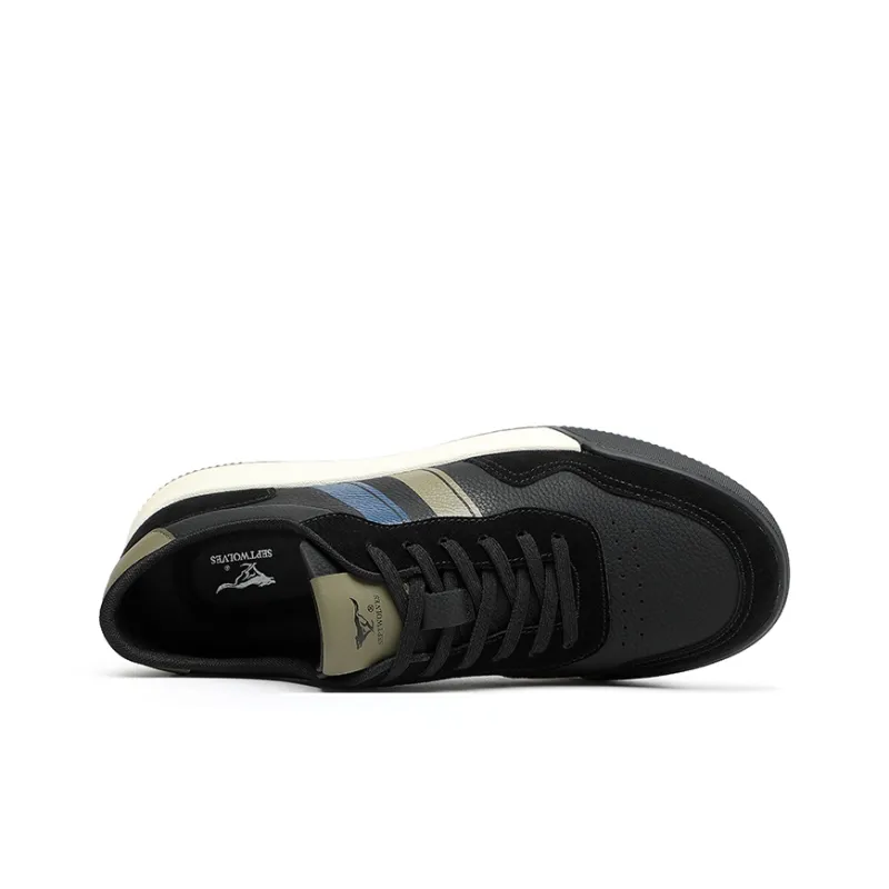 SEPTWOLVES Low Top Trendy Color Blocking Commute Minimalist Style Men's Skateboard Shoes HD-7