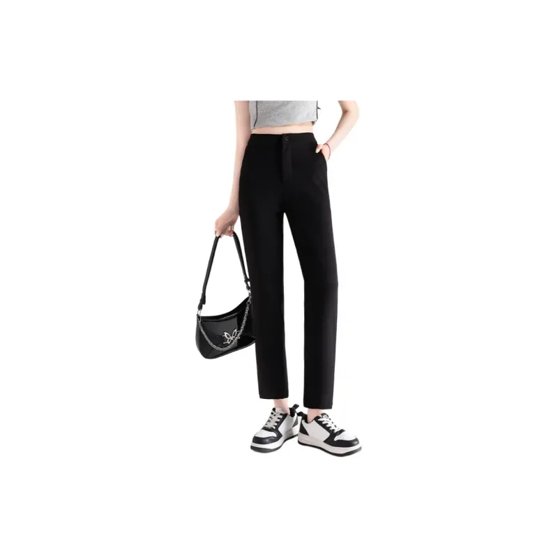 FAWENXIANGZI Casual Pants Women's Black-3