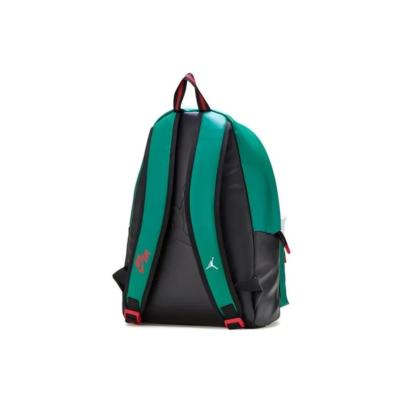 Jordan Polyester Basketball Bags Backpack Regular Unisex Black Green Multicolor-3